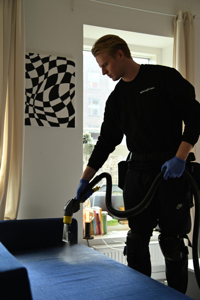 rengøring af tæpper om efteråret